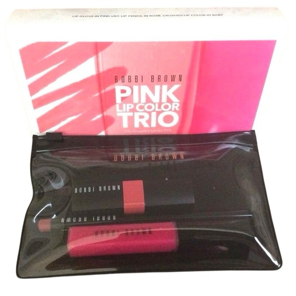 Bobbi Brown pink lip color trio set Limited Edition Brand New - Picture 1 of 8